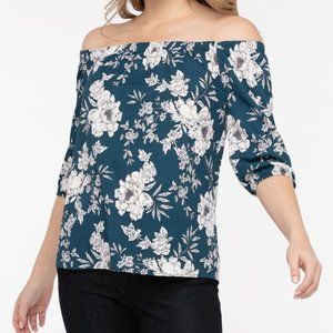 BOGO FREE ALL ITEMS! NWT Rickis off shoulder green TOP 18